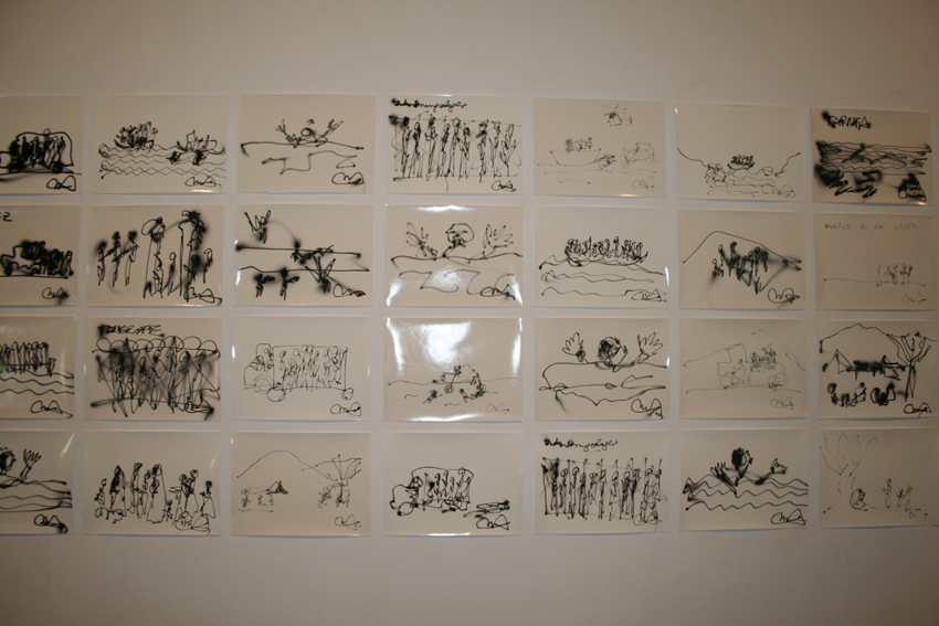 Exhibition in La Jonquera, Spain